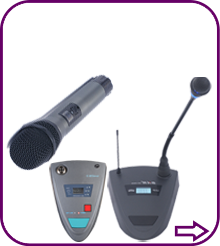 Mikrofony bezprzewodowe z funkcją Przewodniczącego BKR KX-D3880